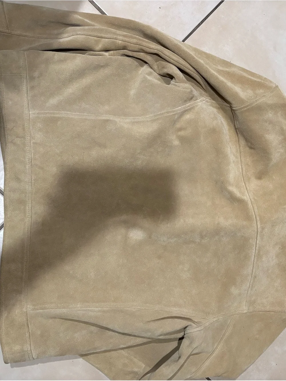 Banana Republic Men's Tan Suede Zip Jacket